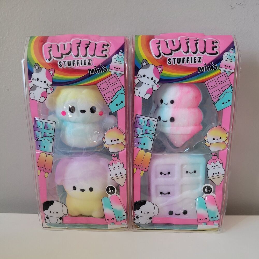 Fluffie Stuffiez Minis Lot of 2 Packs Mystery Reveal Squishy ASMR Toy Viral New